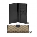 Brun Gucci Continental Porte-Monnaie Avec Verrouillage Charme G Site Officiel